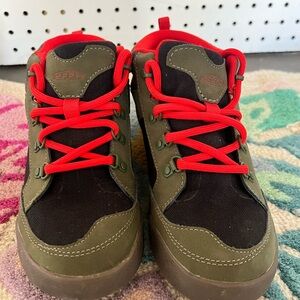 KEEN Kids' Olive and Red Sneakers